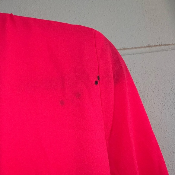 Krisa tie waist surplice mini dress in desire pink - Picture 6 of 7